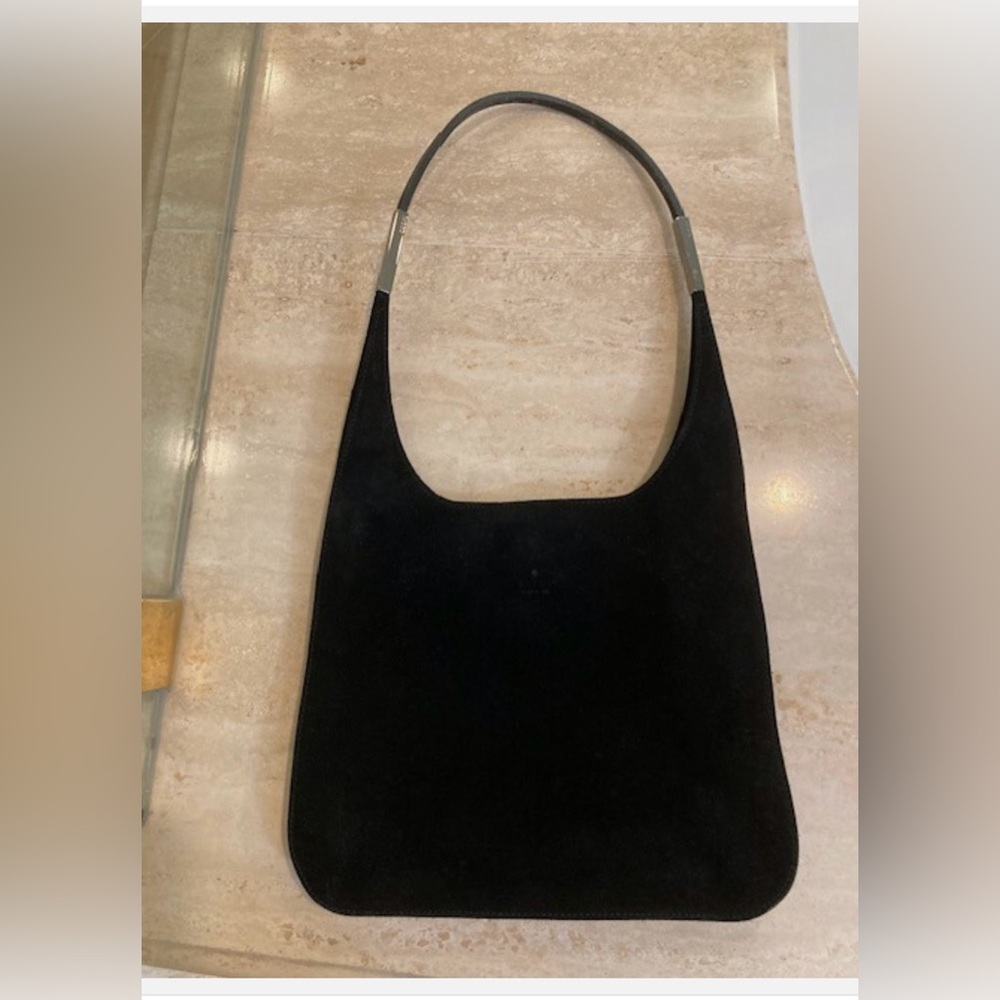 Gucci black suede bag